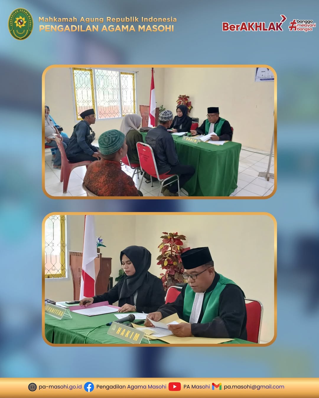 Seram Utara Barat 11 Desember 2025 Pengadilan Agama Masohi melaksanakan kegiatan Sidang Itsba 1