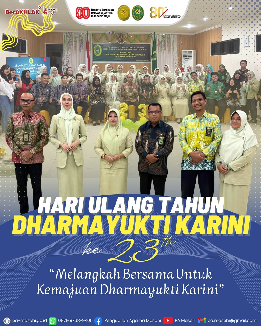 Masohi 26 September 2025 Dharmayukti Karini DYK Cabang Masohi menggelar peringatan Hari Ula 5